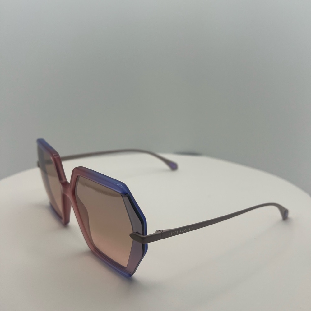 Bulgari Women's Sunglasses in Pink and Purple - Picture 2 of 6